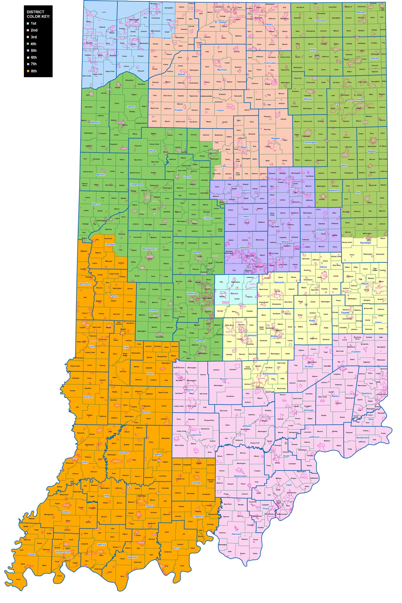 Indiana Congressional Districts Draft Map Sept 14 2021 Scaled 